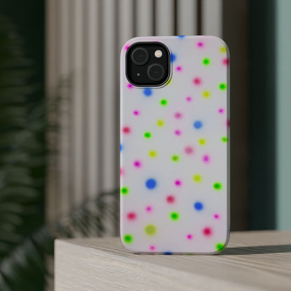 MagSafe "birthday cake polka dot" airbrush iPhone case