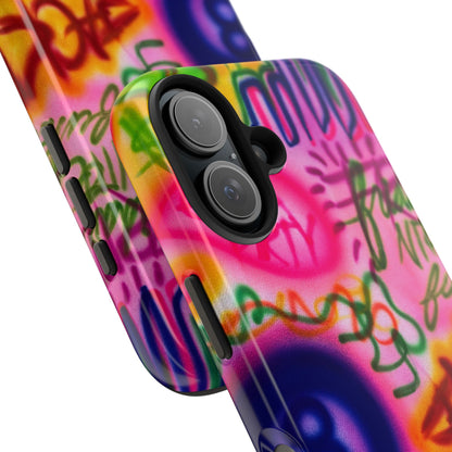 "colorful chaos" airbrush iPhone case