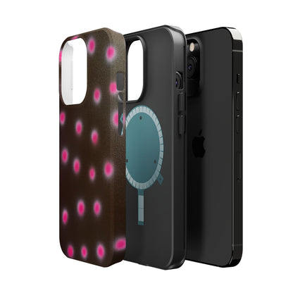 MagSafe "cherry mocha polka dot" airbrush iPhone case