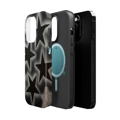 MagSafe "chrome stars" airbrush iPhone case