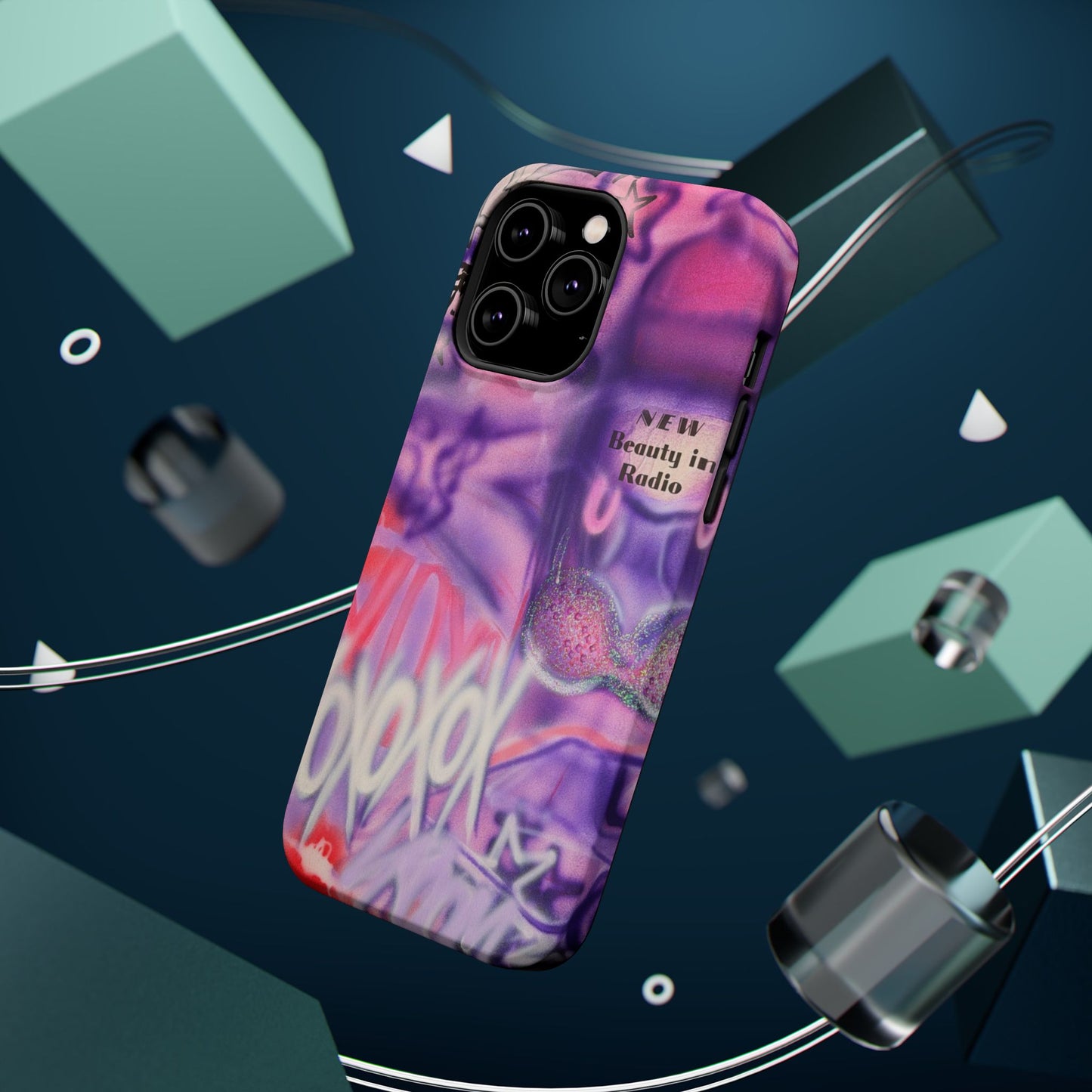 MagSafe "mic check" airbrush iPhone case