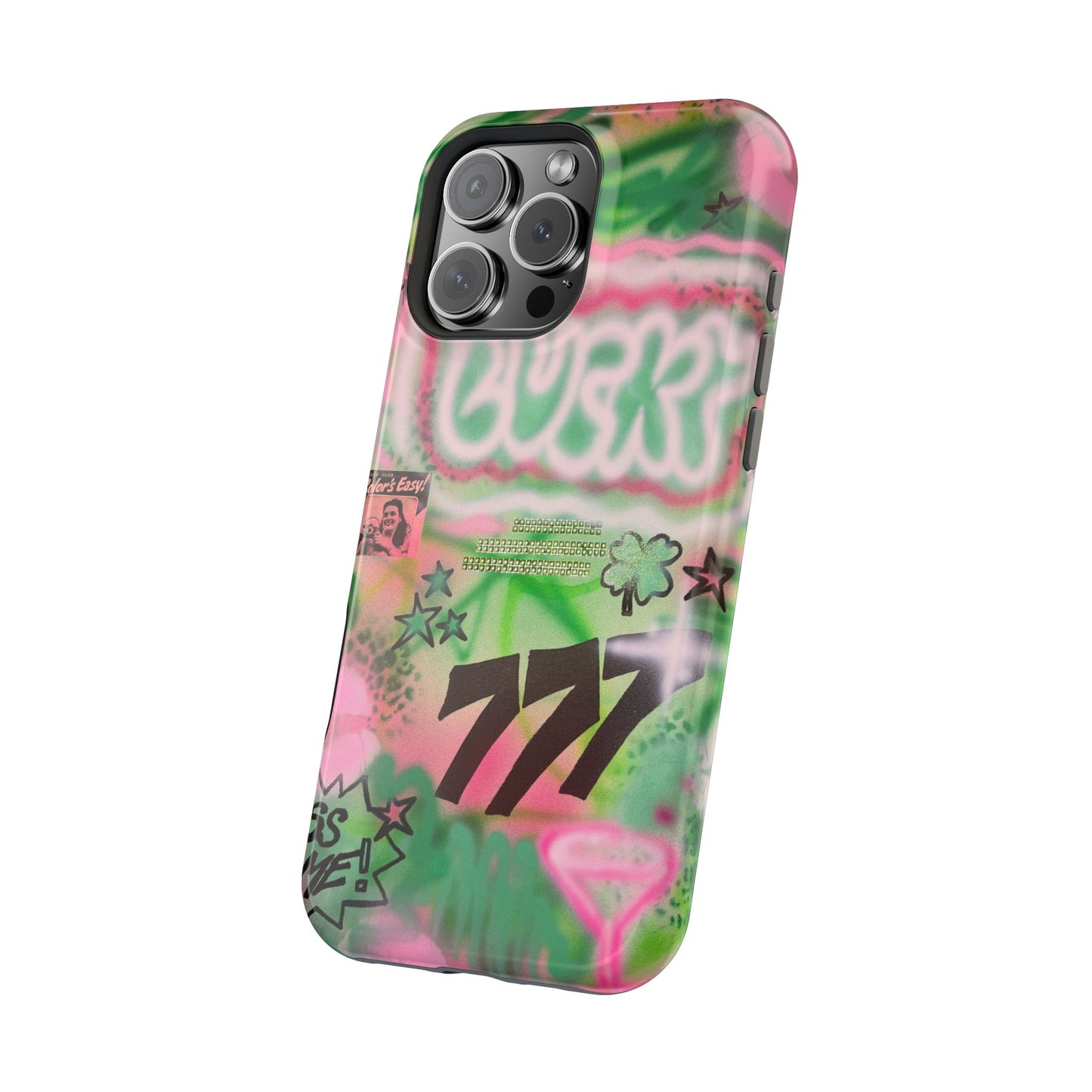 MagSafe "so lucky" airbrush iPhone case