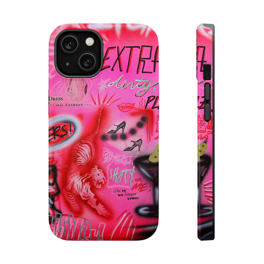 MagSafe "extra dirty, plz!" airbrush iPhone case