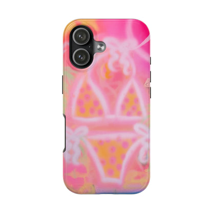 "yellow polka dot bikini" airbrush iPhone case