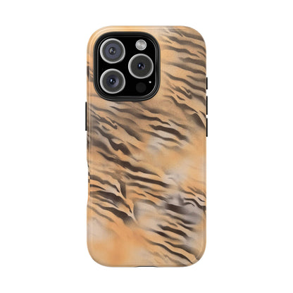 neutral tiger airbrush iPhone case