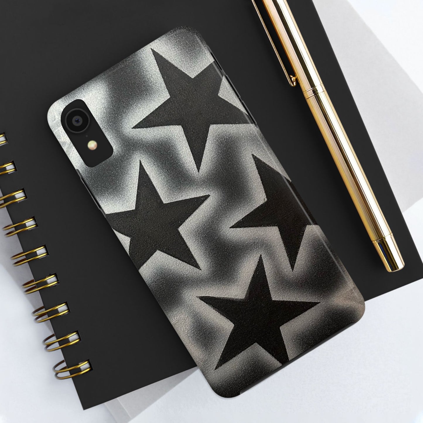 "chrome stars" airbrush iPhone case