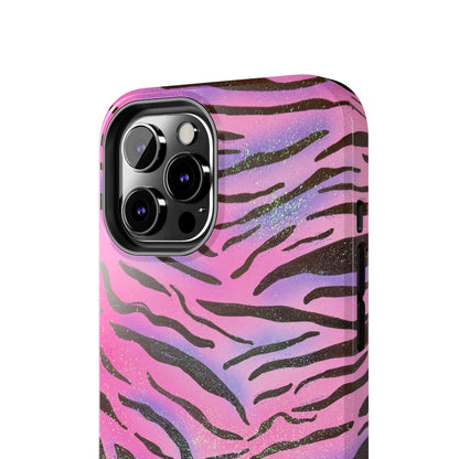 "glitter zebra" airbrush iPhone case