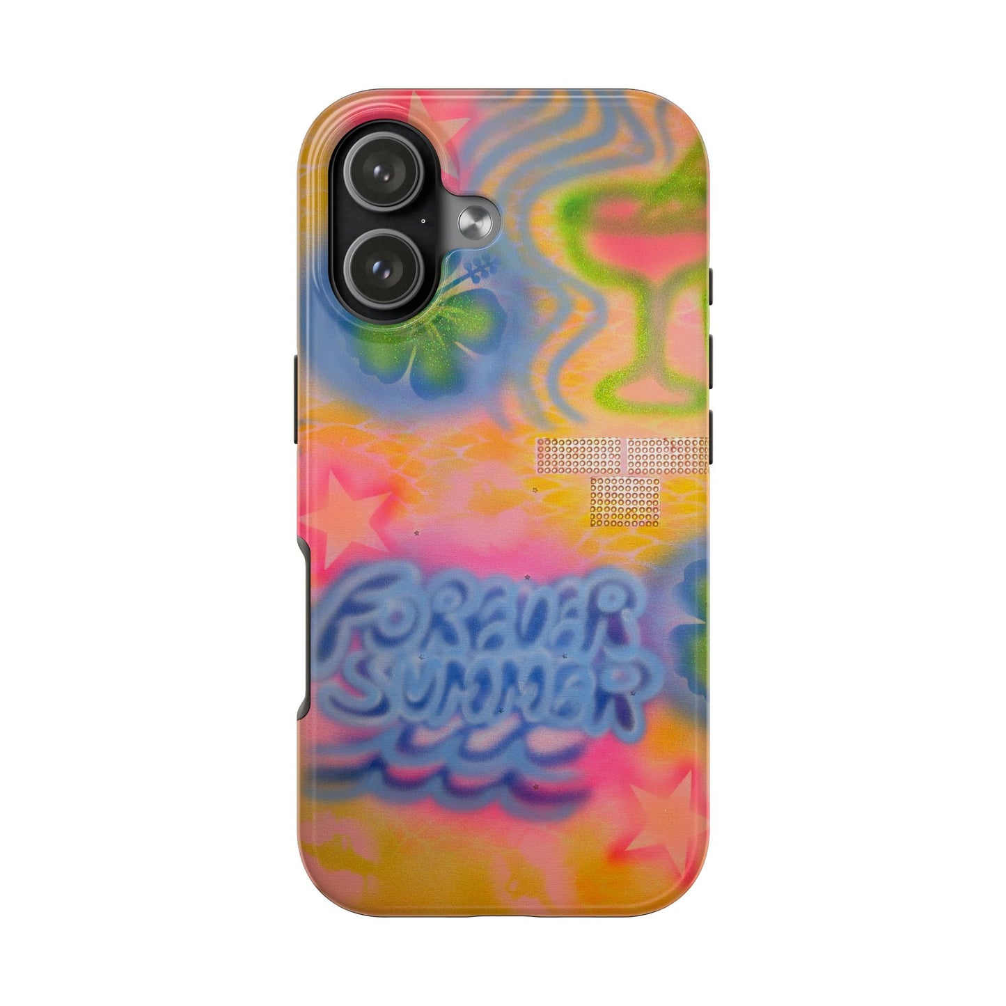 "forever summer" airbrush iPhone case