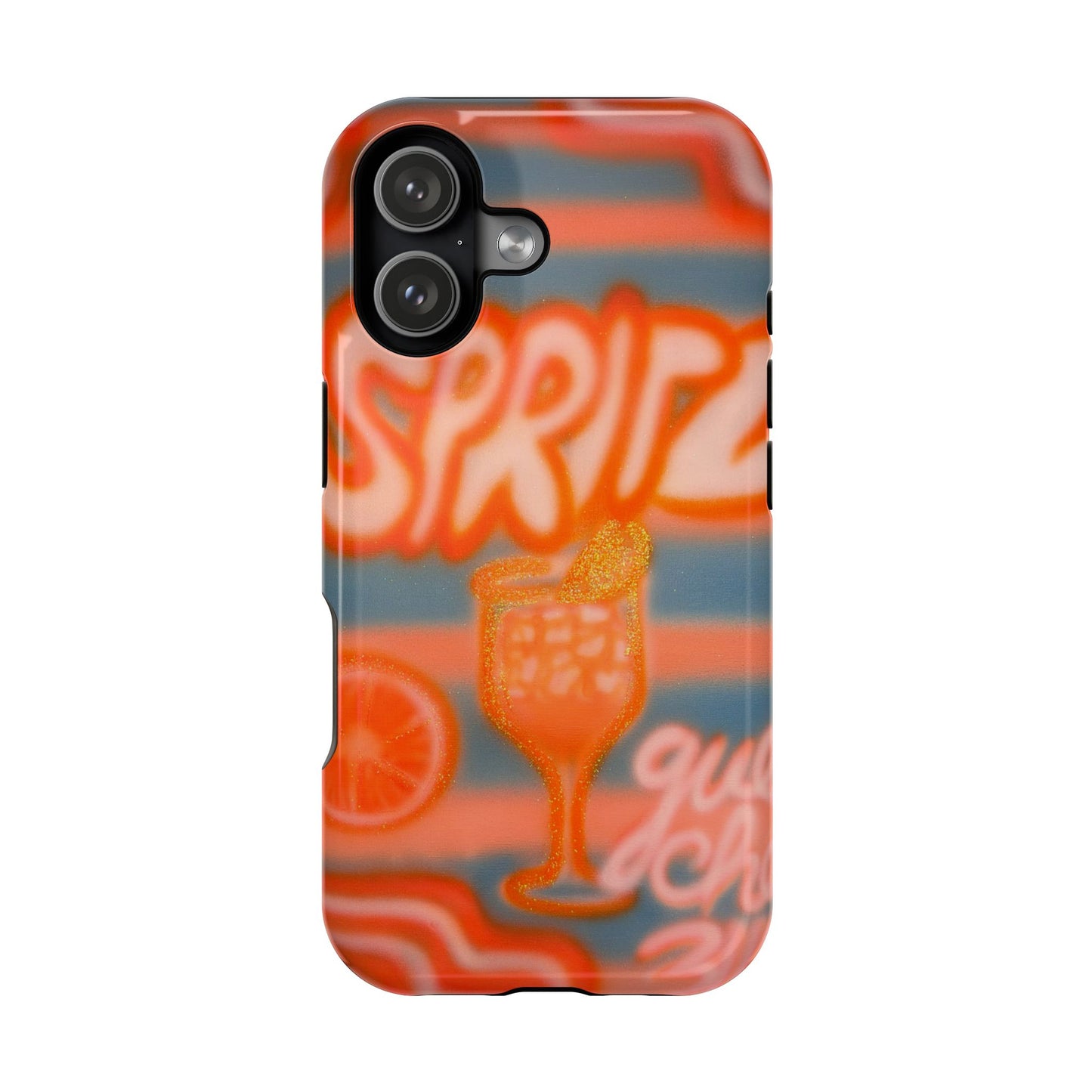MagSafe "aperol spritz pt. 2" airbrush iPhone case