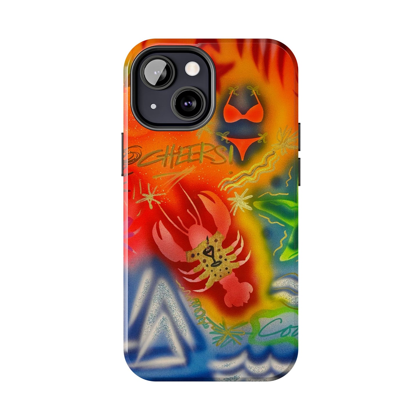 "tipsy lobster" airbrush iPhone case