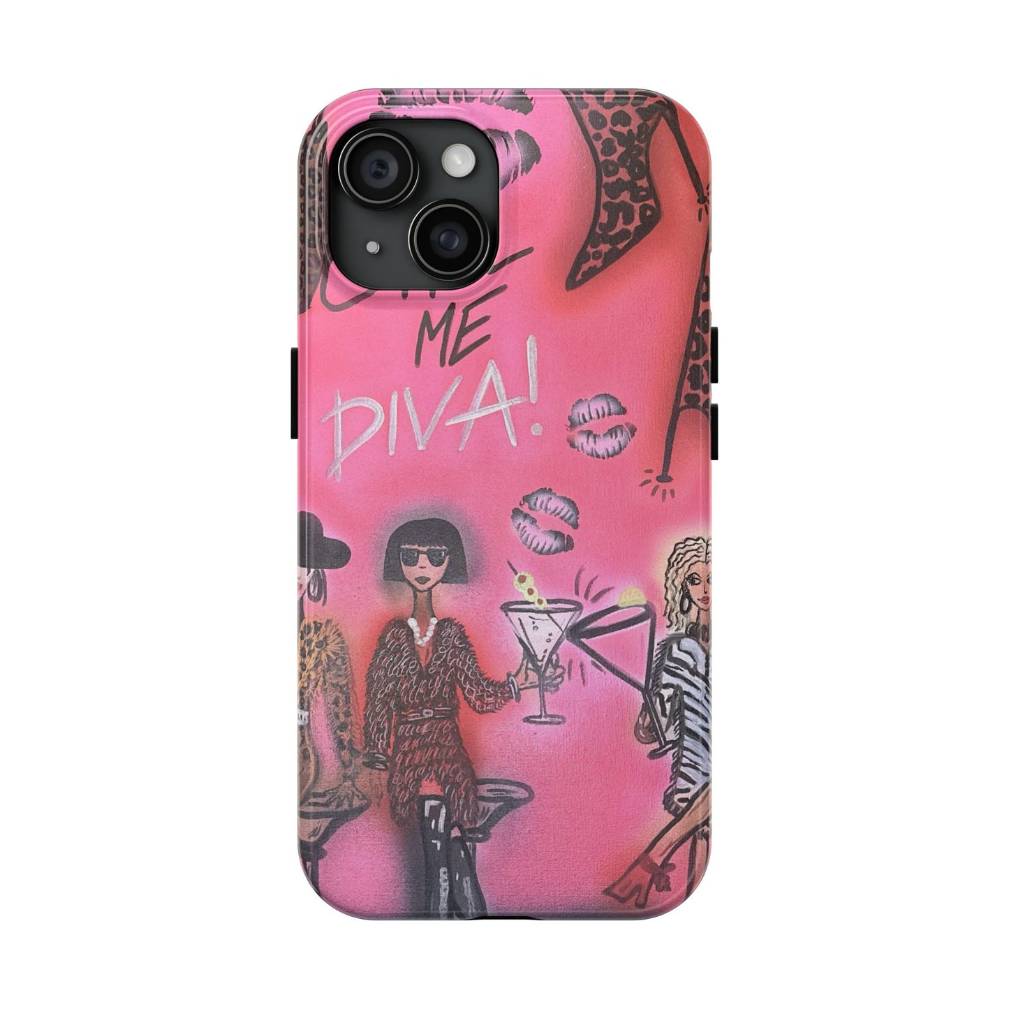 "party diva" airbrush iPhone case