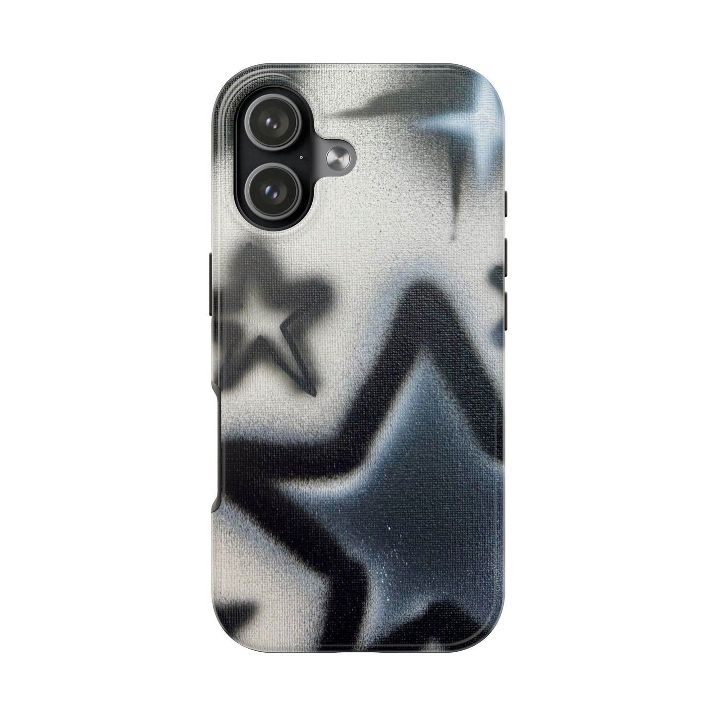 "black & white stars" airbrush iPhone case