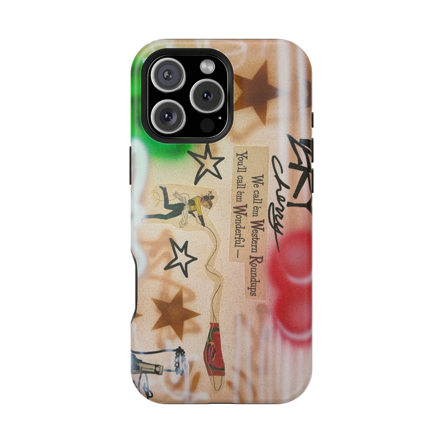 MagSafe "very cherry" airbrush iPhone case
