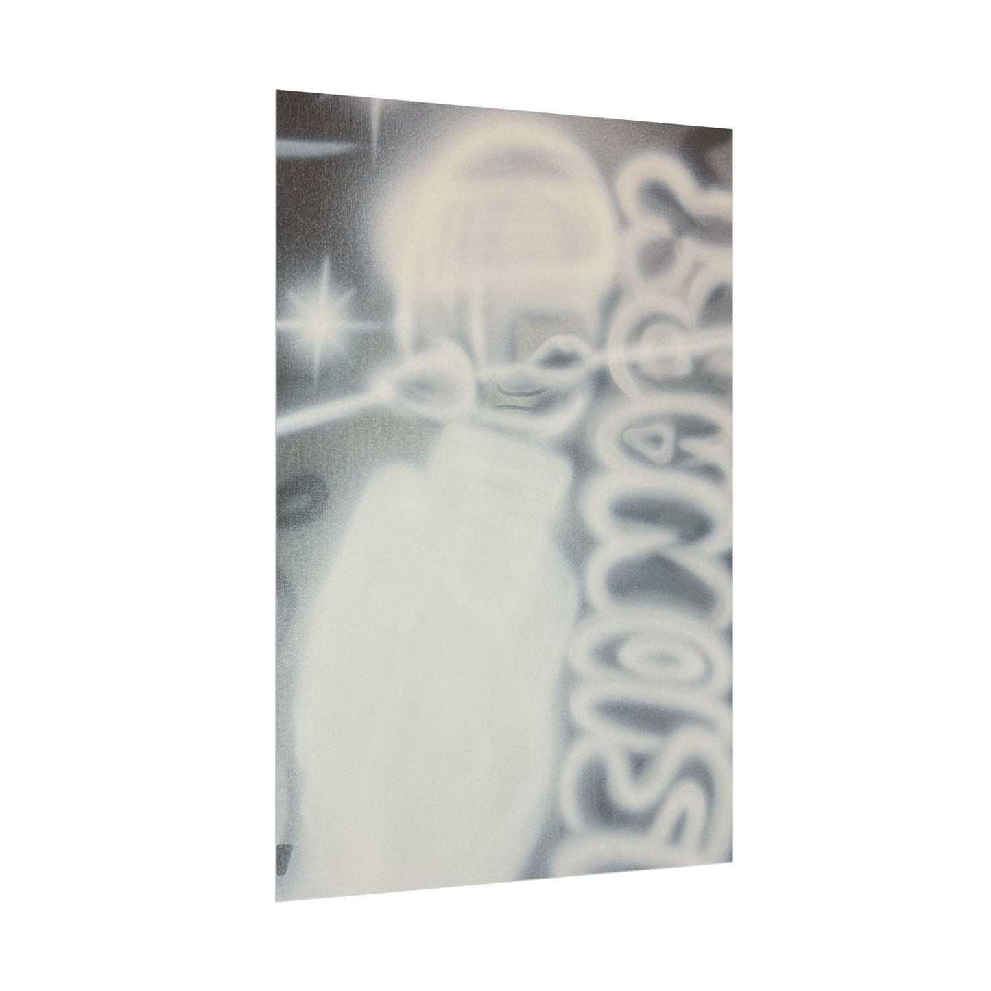 "visionary" airbrush rolled print