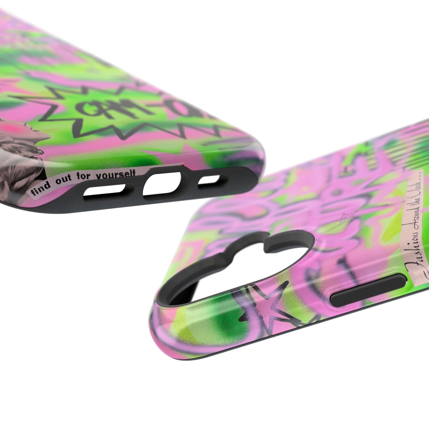 MagSafe "green camo" airbrush iPhone case