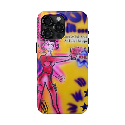 "spiraling thoughts" airbrush iPhone case