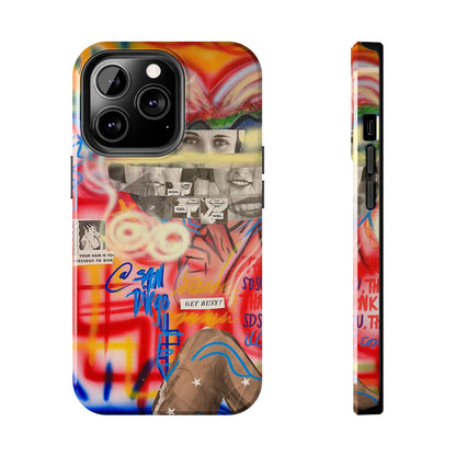 "get busy!" airbrush iPhone case