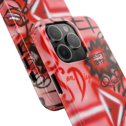 "san diego" airbrush iPhone case