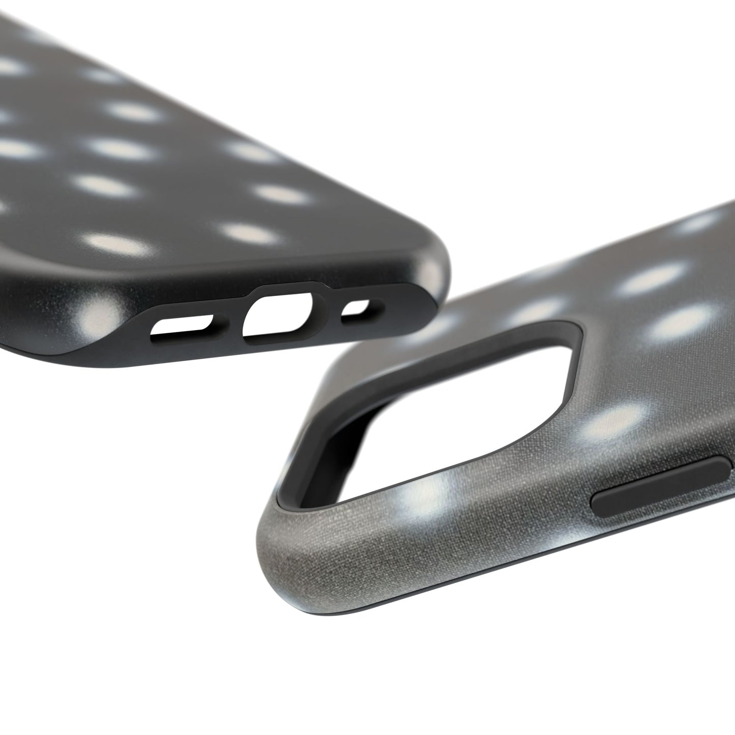 MagSafe "coconut noir polka dot" airbrush iPhone case