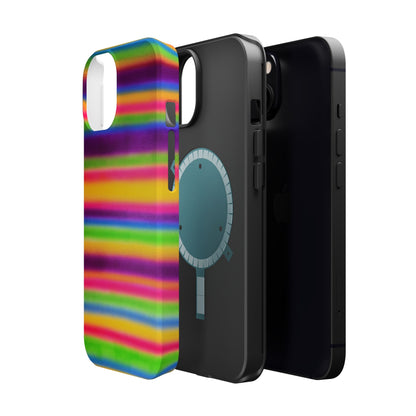 MagSafe "colorful stripes" airbrush iPhone case