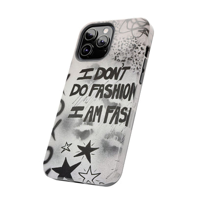 "i am fashion" airbrush iPhone case