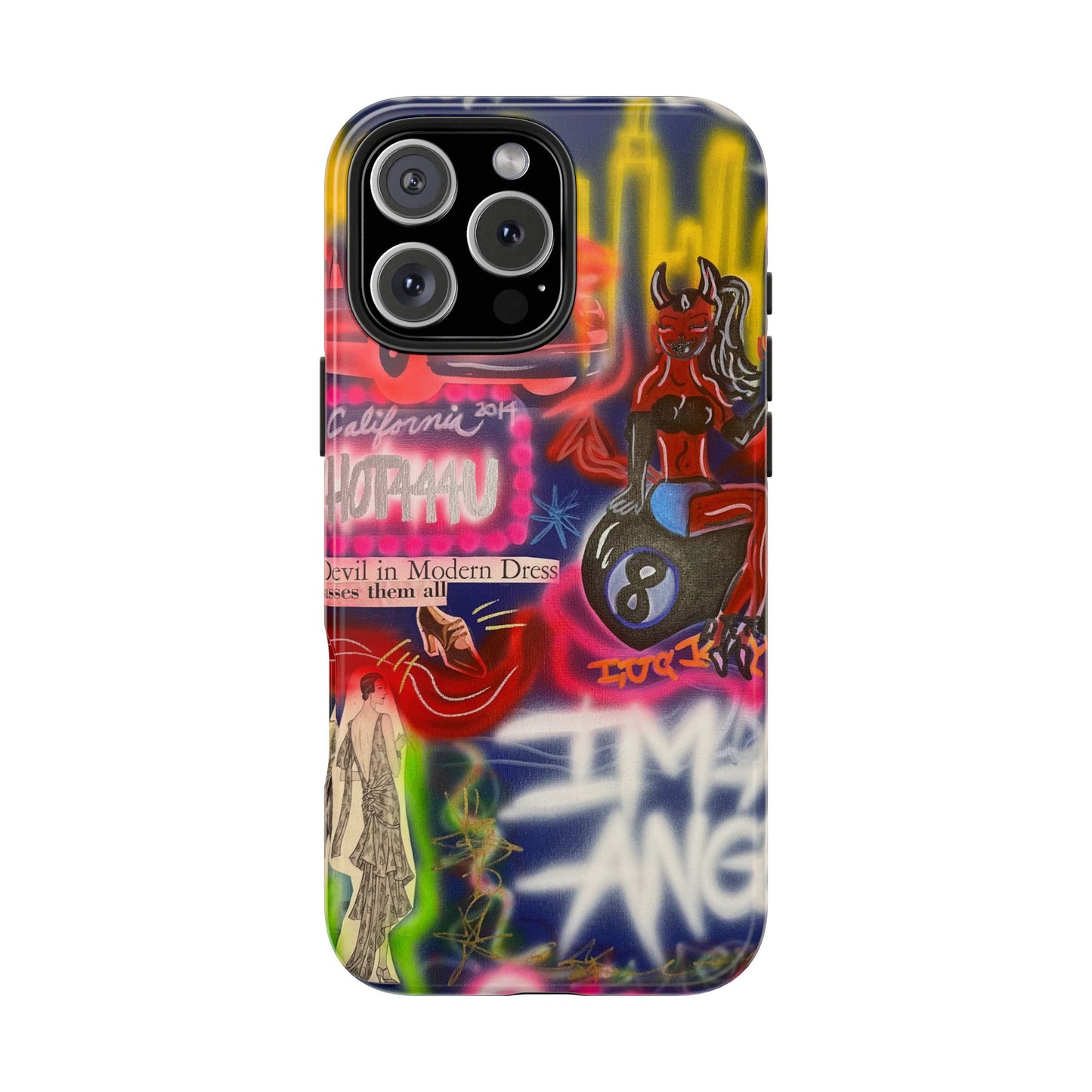 "im an angel" airbrush iPhone case