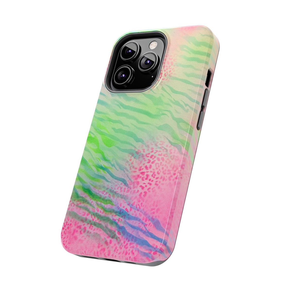 "teal cheetah" airbrush iPhone case