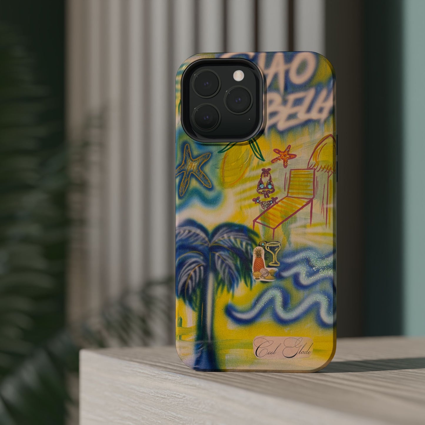 MagSafe "ciao bella" airbrush iPhone case