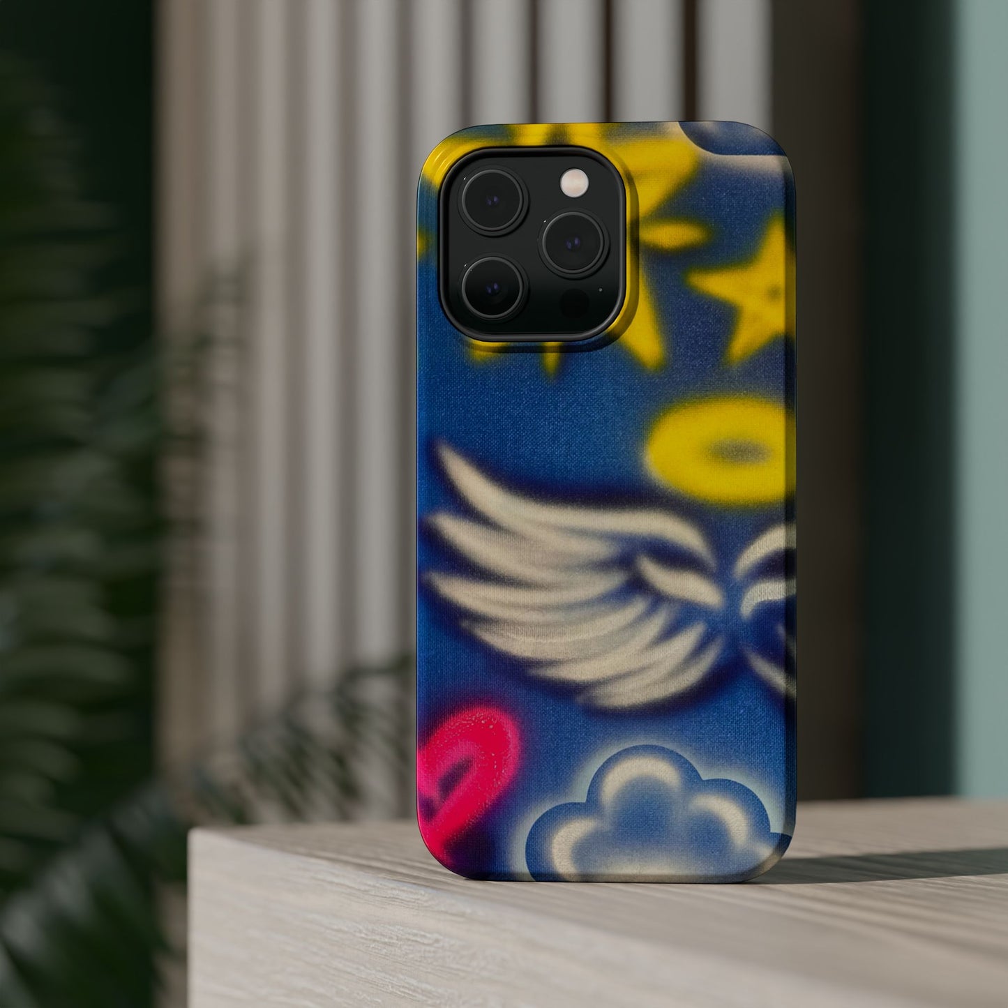 MagSafe "celestial halo" airbrush iPhone case