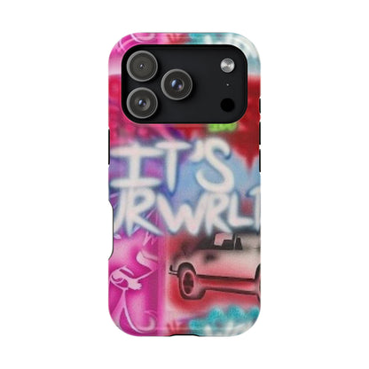 MagSafe „its ur WRLD“ Airbrush iPhone Hülle