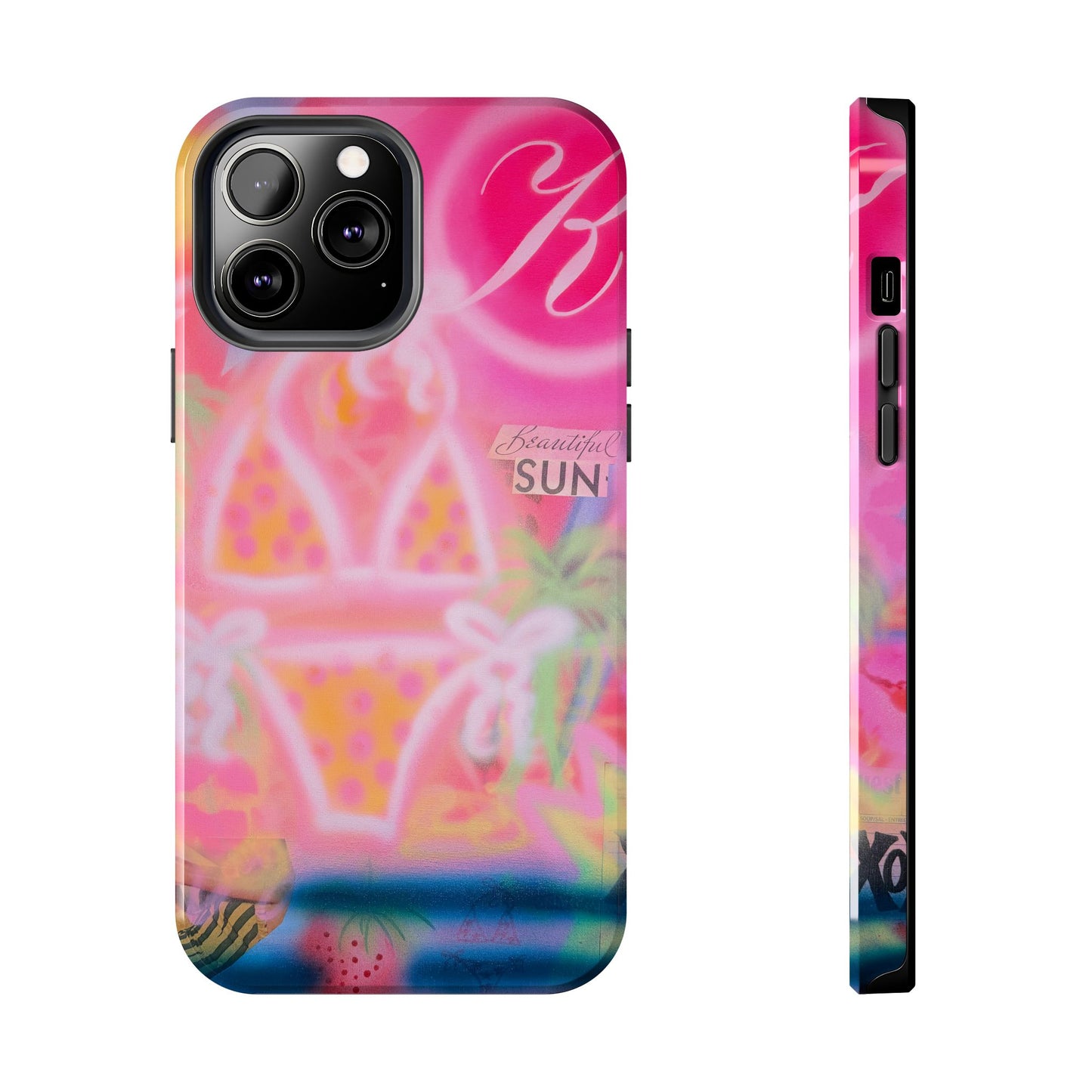 "santa monica strawberry" airbrush iPhone case