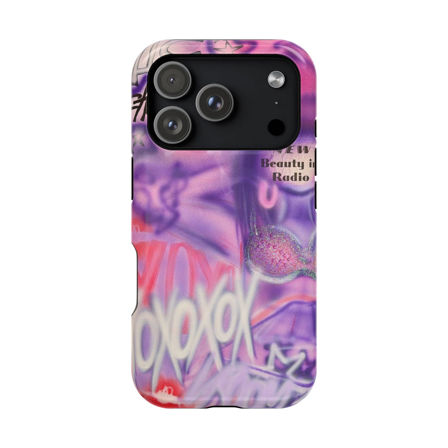 MagSafe "mic check" airbrush iPhone case