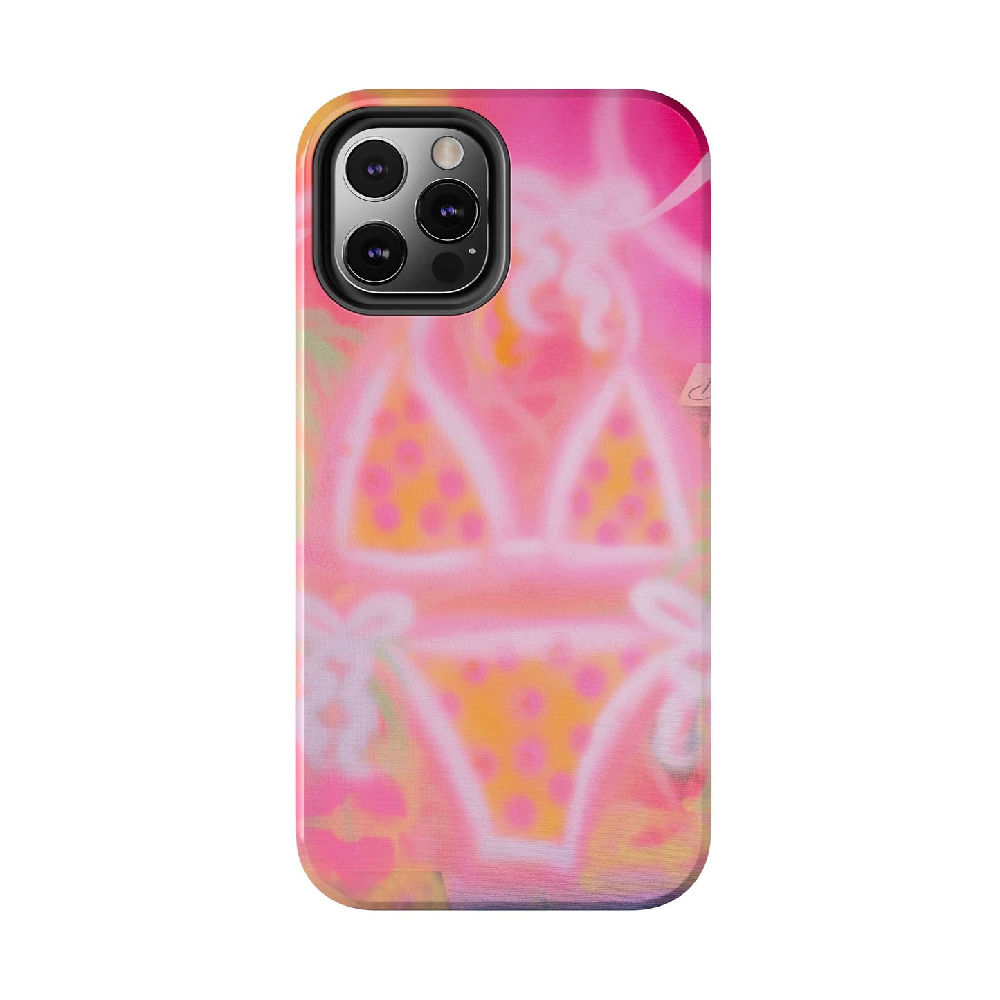 "yellow polka dot bikini" airbrush iPhone case