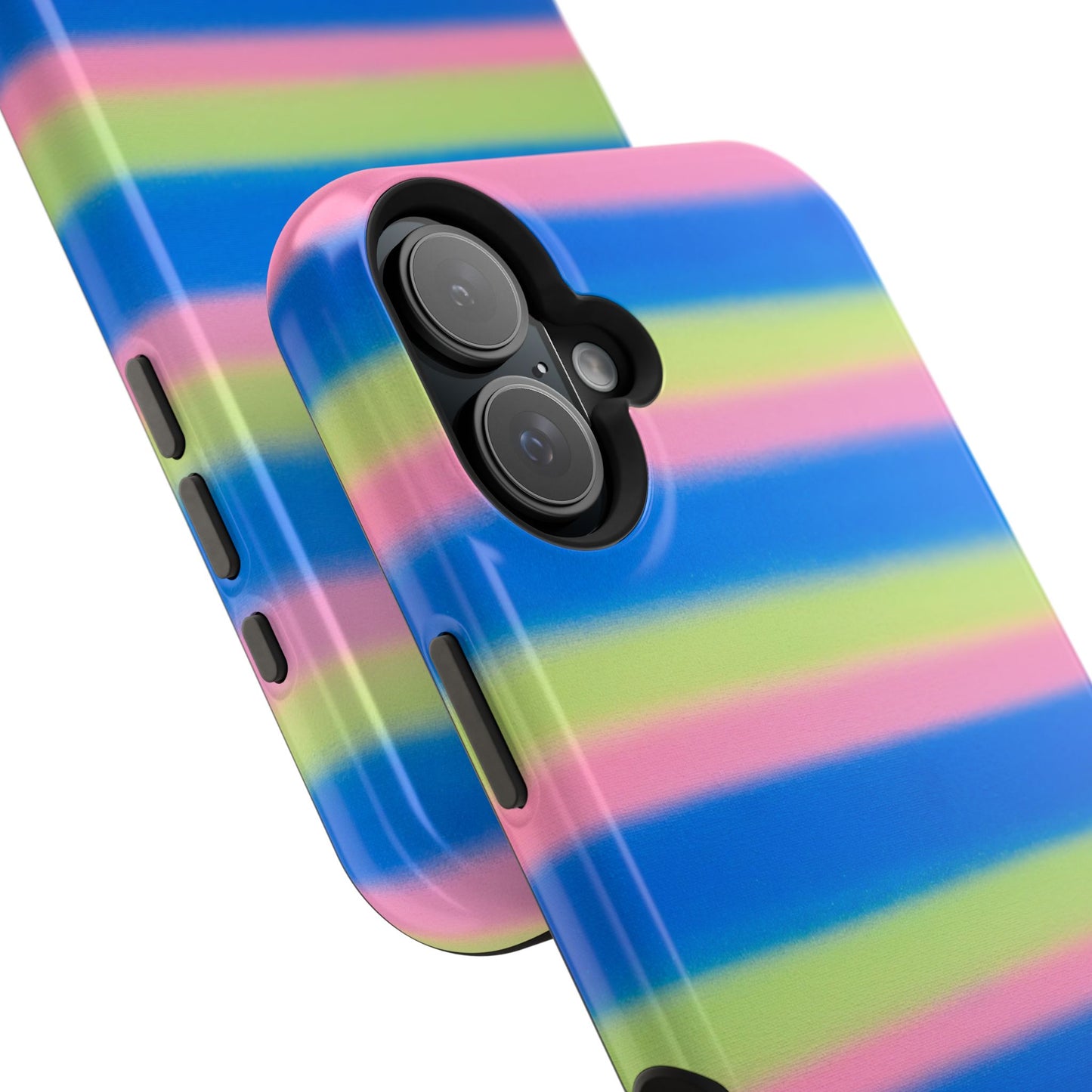 MagSafe "sherbet stripes" airbrush iPhone case
