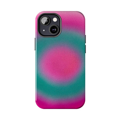 "watermelon swirl" aura airbrush iPhone case
