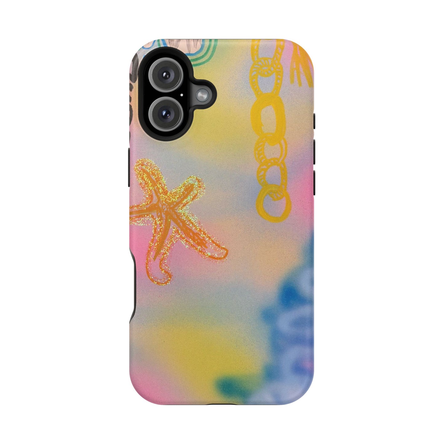 MagSafe "sweet starfish" airbrush iPhone case