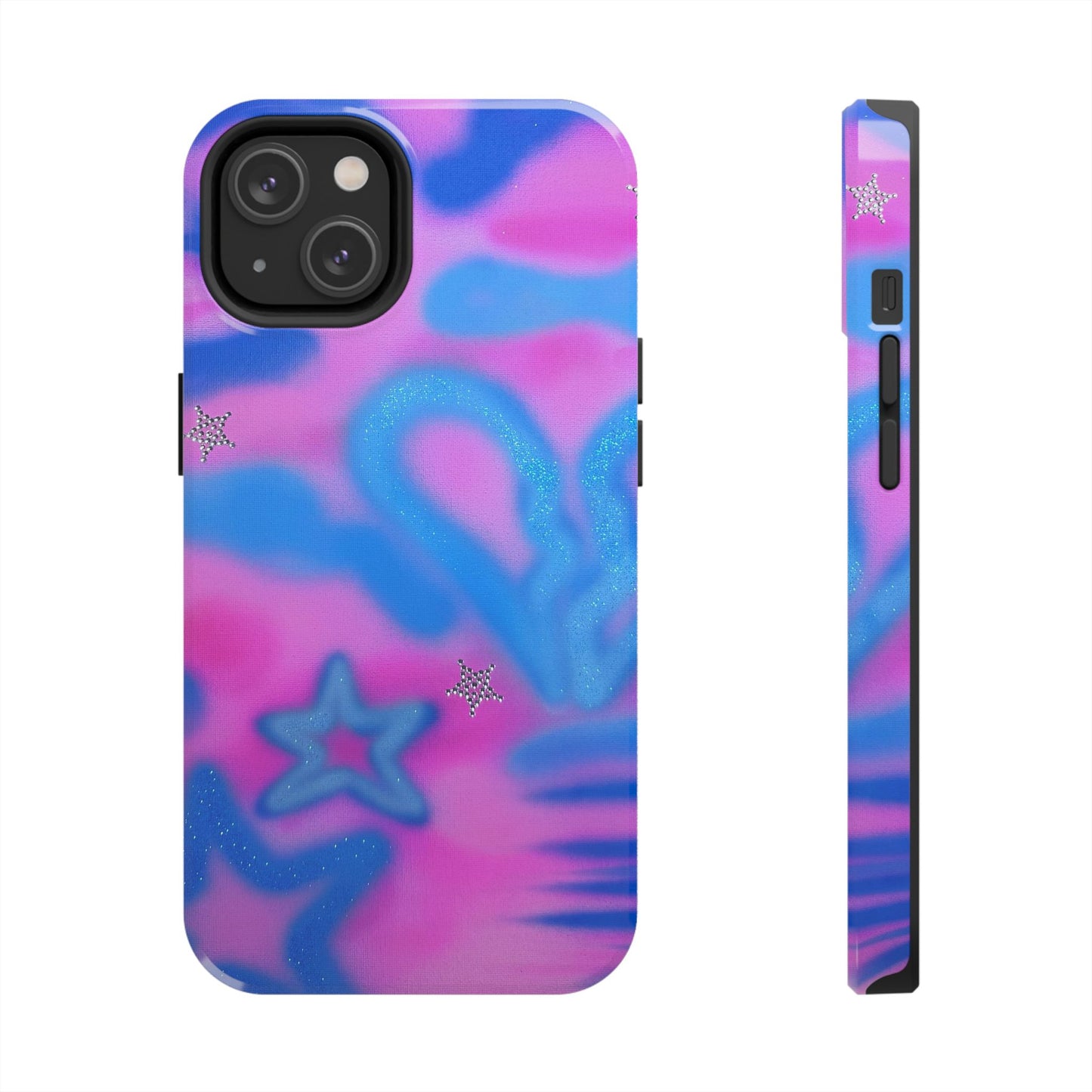 "blue camo" airbrush iPhone case