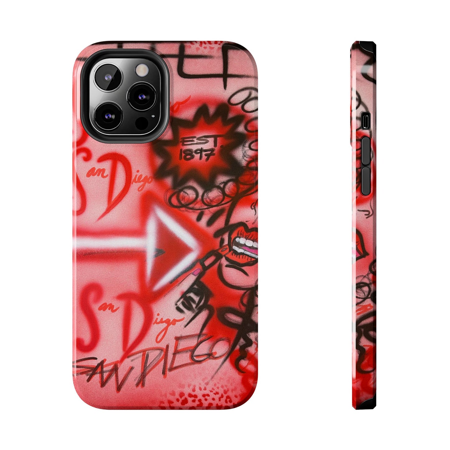 "san diego" airbrush iPhone case