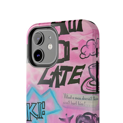 "avant le ski" airbrush iPhone case