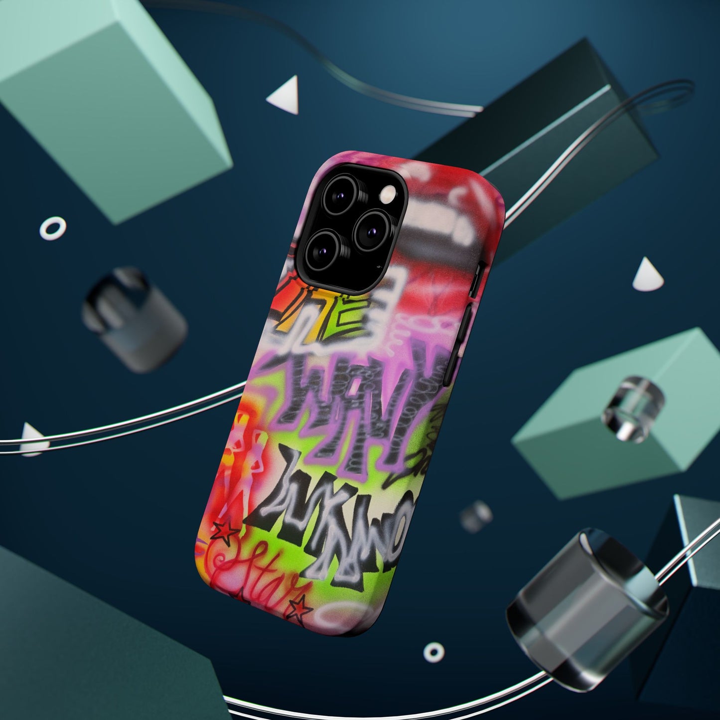 MagSafe "wynwood gold" airbrush iPhone case