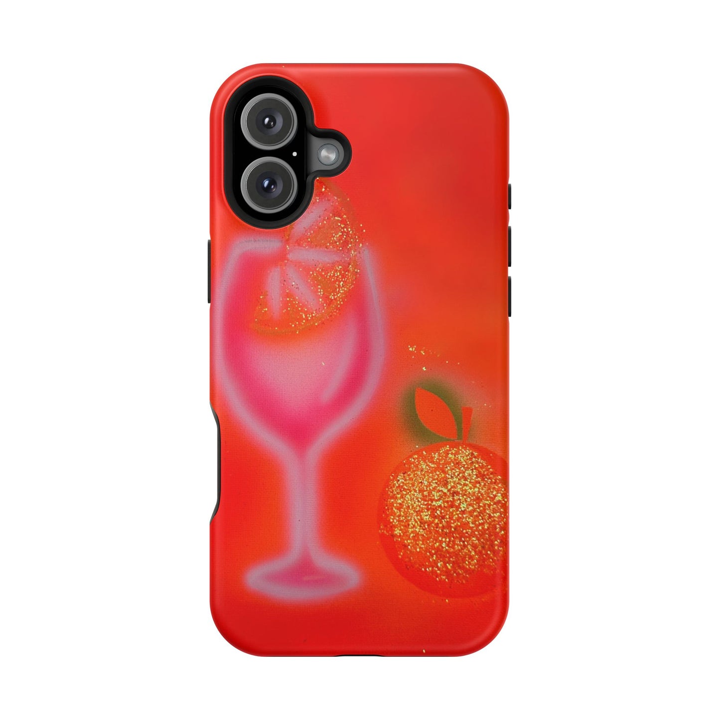 MagSafe "aperol spritz" airbrush iPhone case