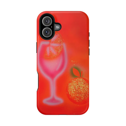 MagSafe "aperol spritz" airbrush iPhone case