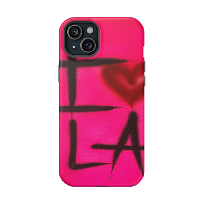 MagSafe „I ❤️ LA“ Airbrush iPhone-Hülle