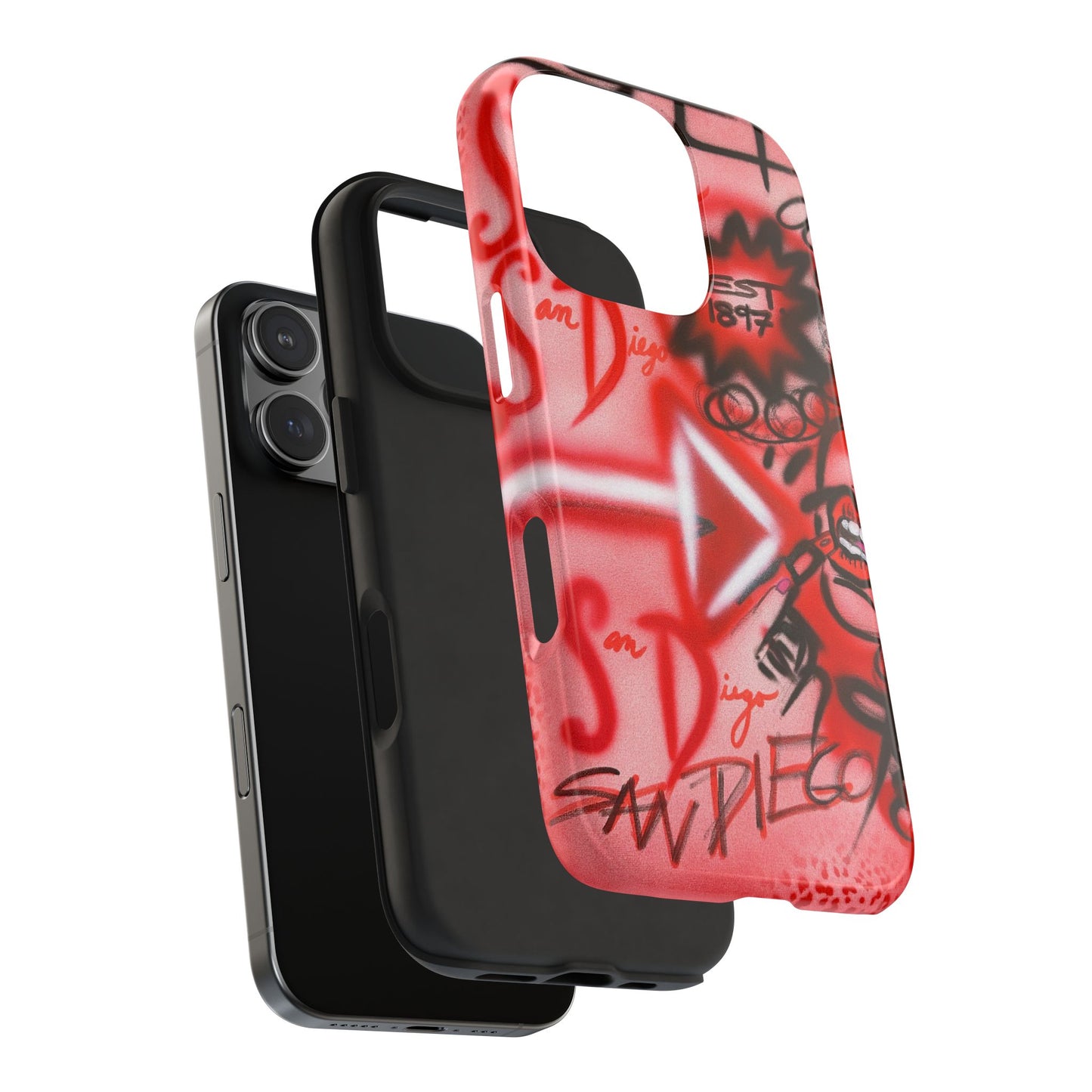 "san diego" airbrush iPhone case