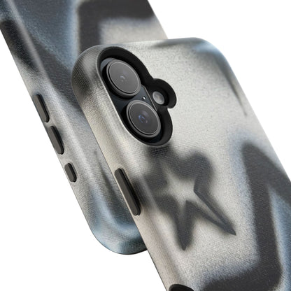 MagSafe "black & white stars" airbrush iPhone case