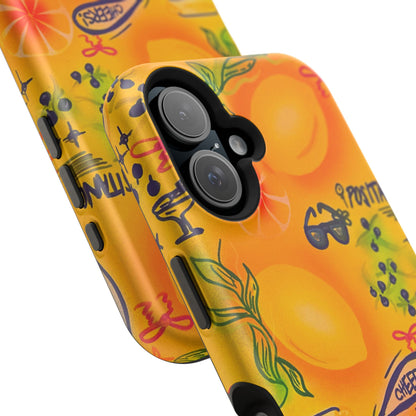 MagSafe Airbrush iPhone Hülle „citrus coastline“