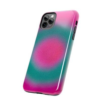 "watermelon swirl" aura airbrush iPhone case