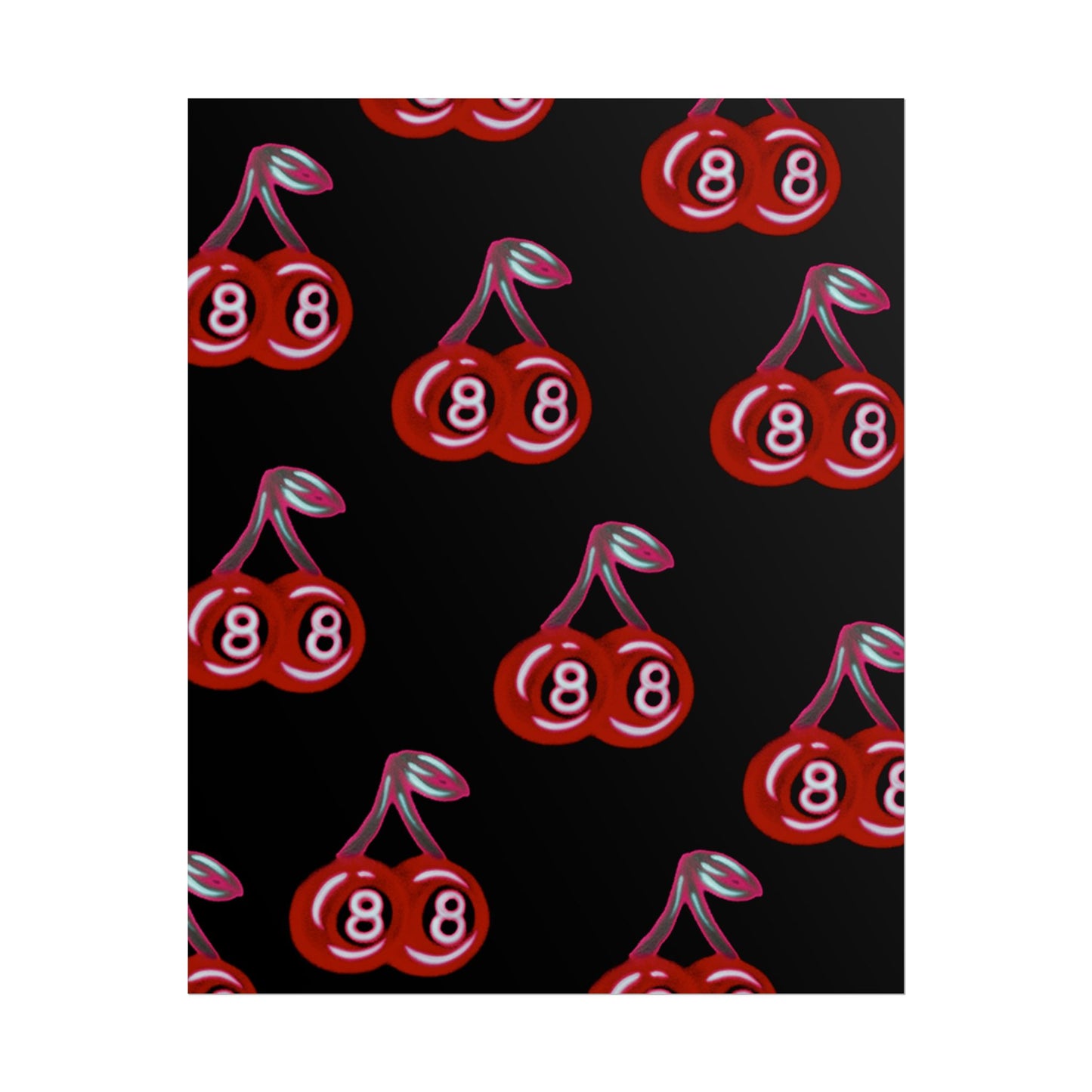 "cami cherry" airbrush rolled print