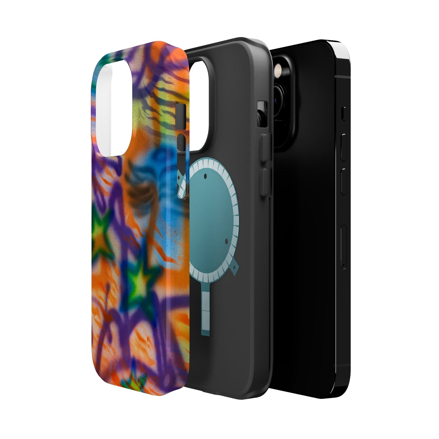 MagSafe "streetwear angel" airbrush iPhone case