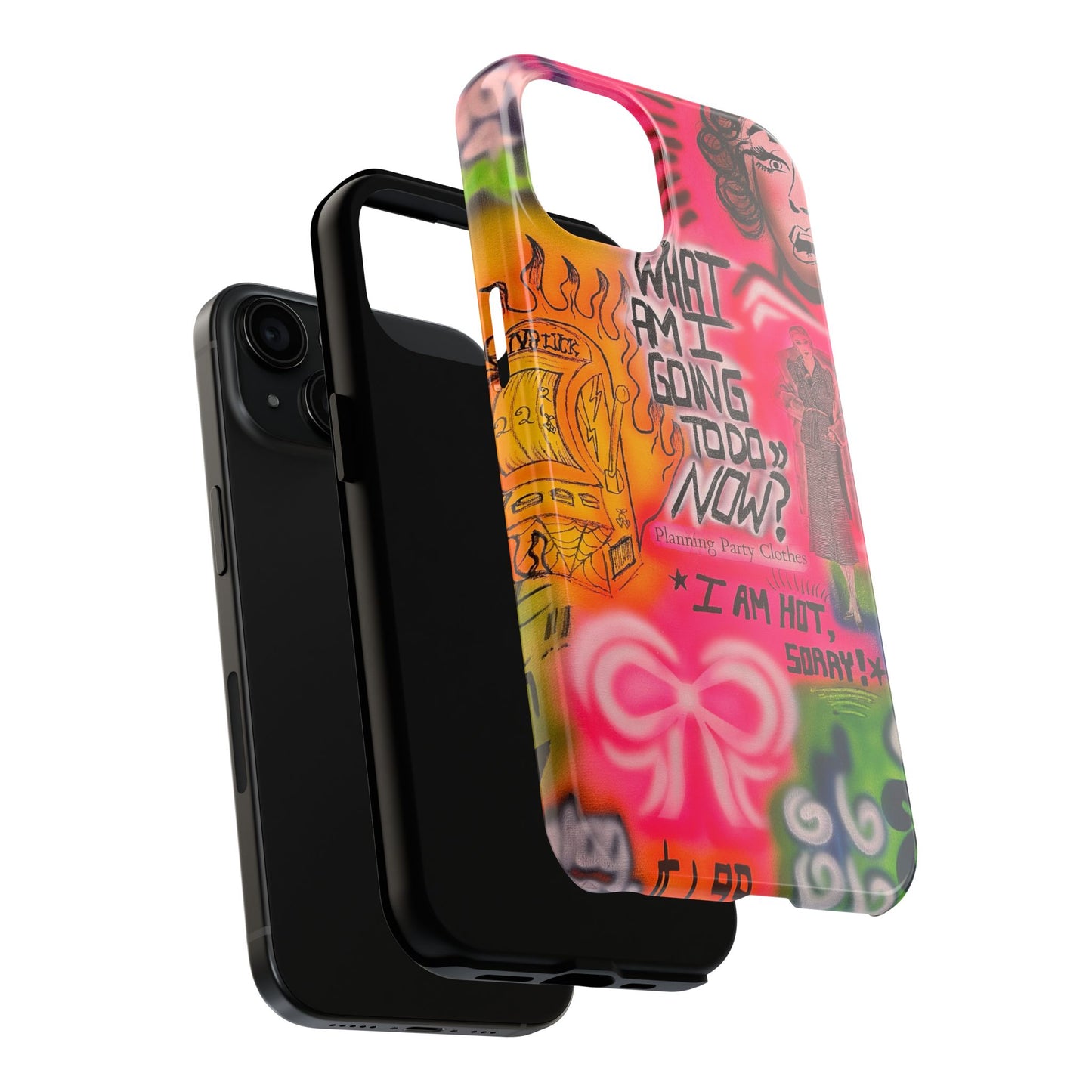"out of luck" airbrush iPhone case